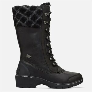 Sorel Black Winter Boots with Fur Trim